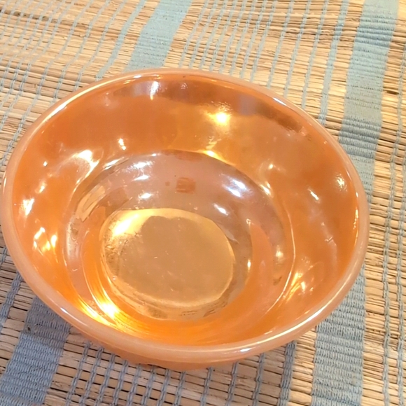 anchor hocking fire king peach luster 5 Inch bowl - Picture 2 of 8